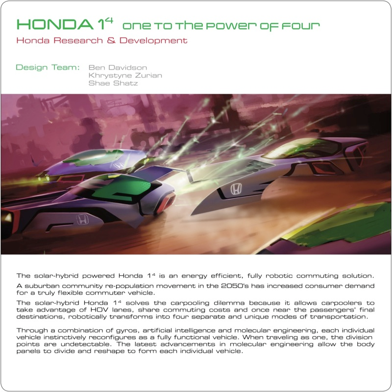 Illustration for article titled One To The Power Of Four Equals Honda Awesomeness